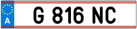 Truck License Plate